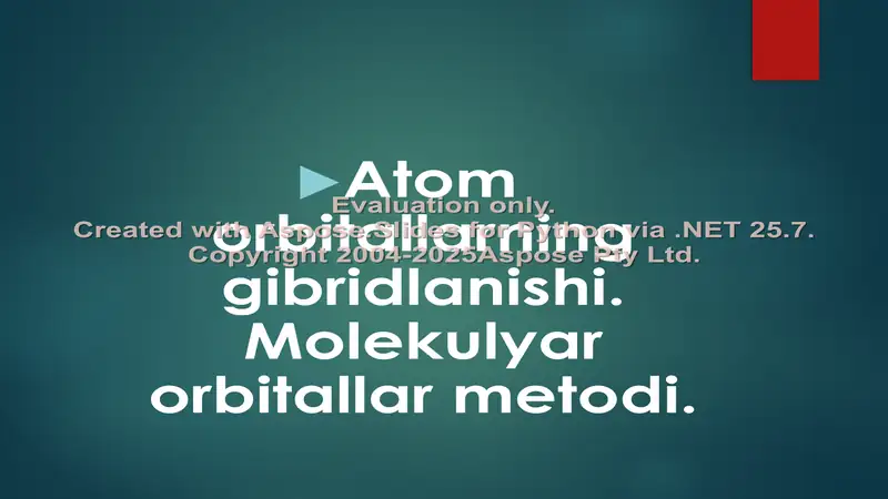 Atom orbitallarning gibridlanishi va Molekulyar orbitallar metodi