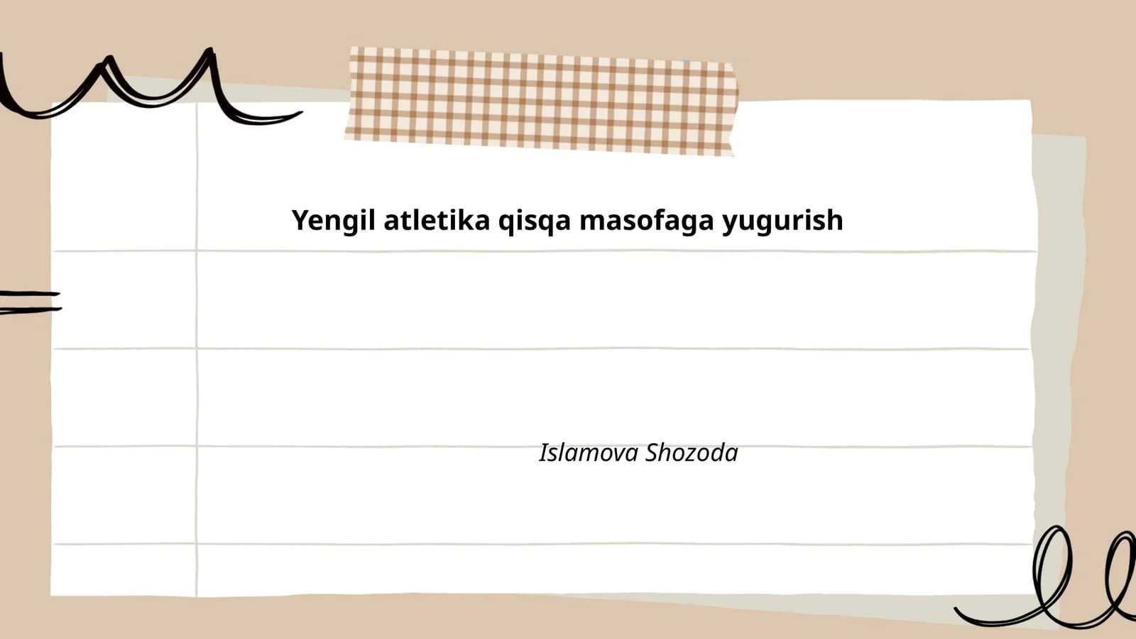 Yengil atletika qisqa masofaga yugurish