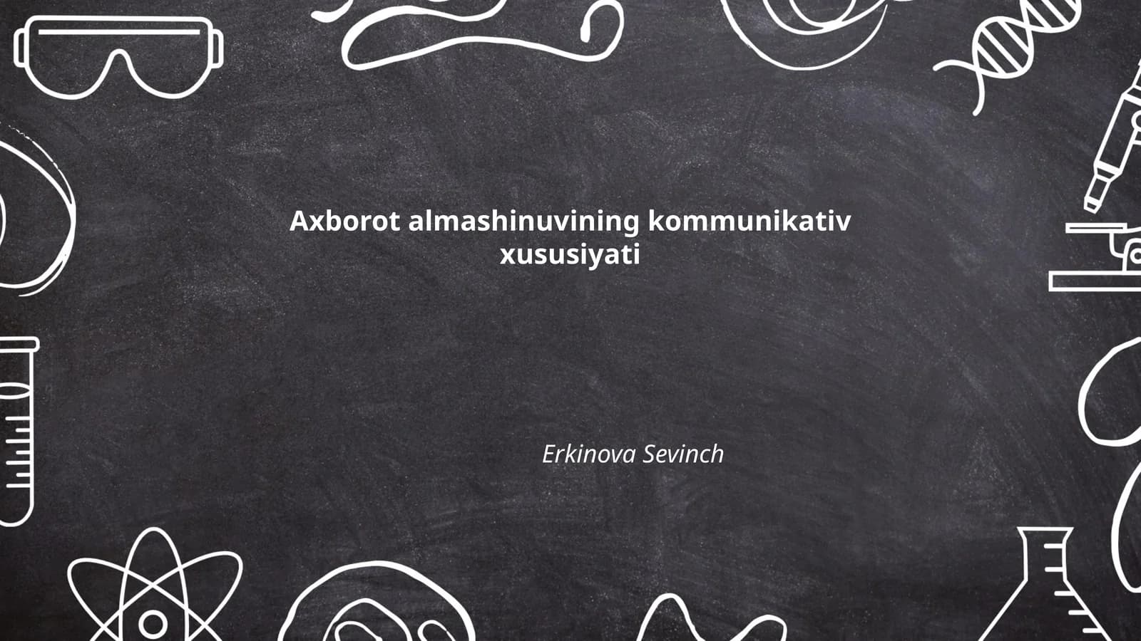 Axborot almashinuvining kommunikativ xususiyati