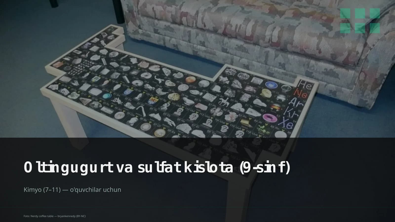 Oltingugurt va sulfat kislota (9-sinf)