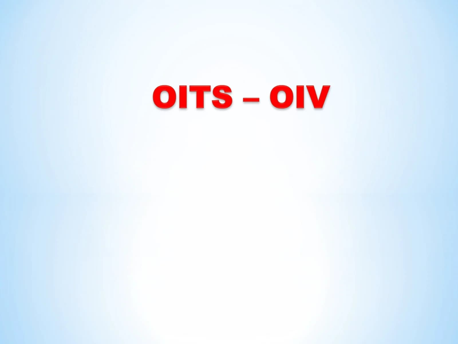 OITS virusi
