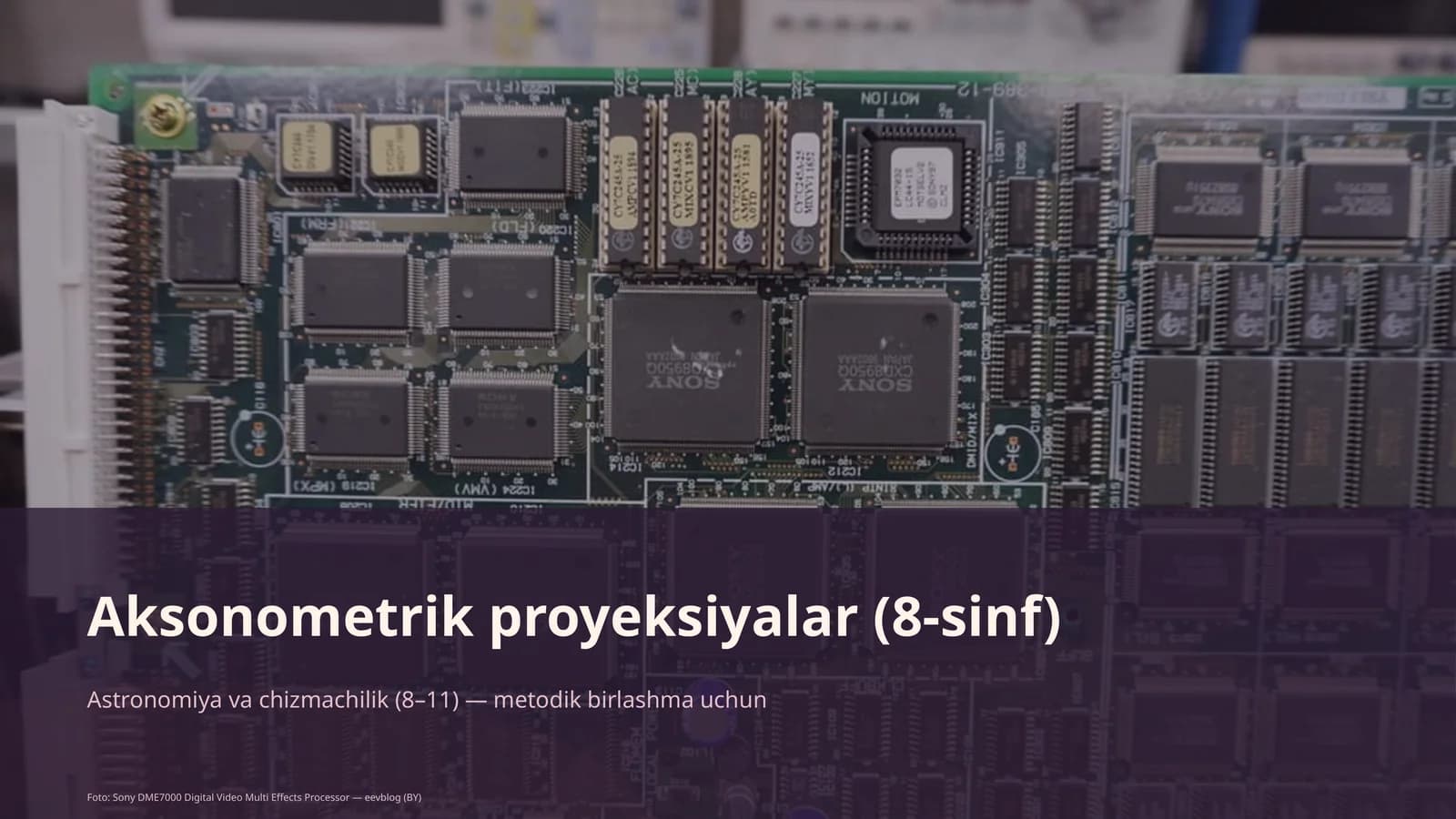 Aksonometrik proyeksiyalar (8-sinf)