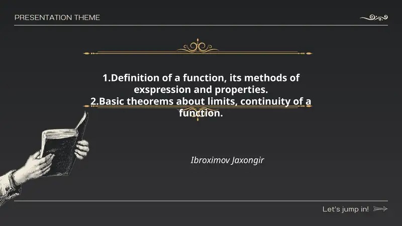 Definition of a function