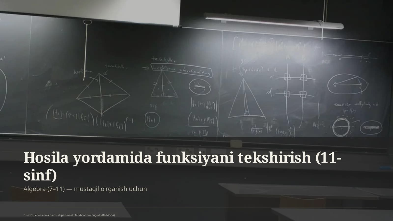 Hosila yordamida funksiyani tekshirish (11-sinf)