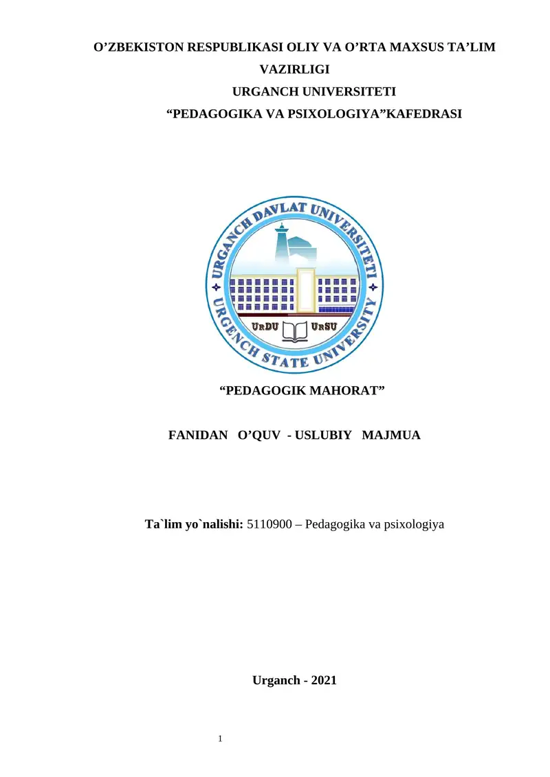 PEDAGOGIK MAHORAT