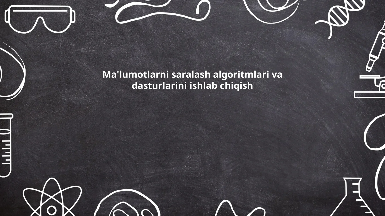 Bubble sort algoritmi va uning xususiyatlari