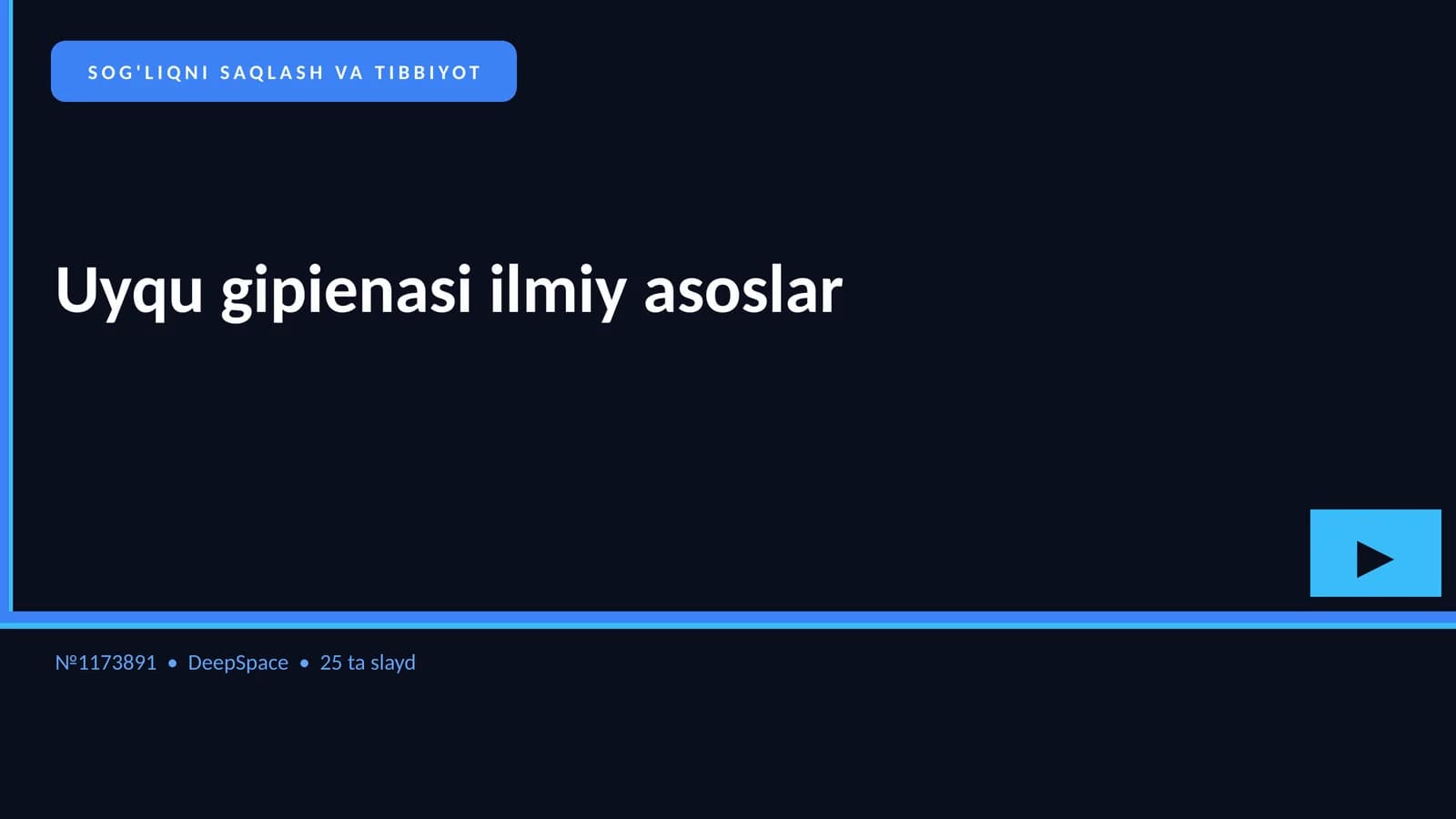 Uyqu gipienasi ilmiy asoslar
