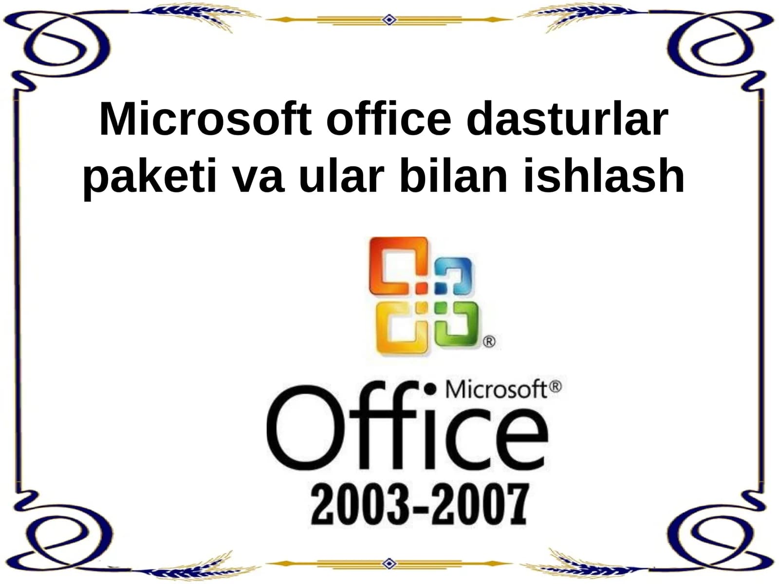 Microsoft Offiсe dasturlar
