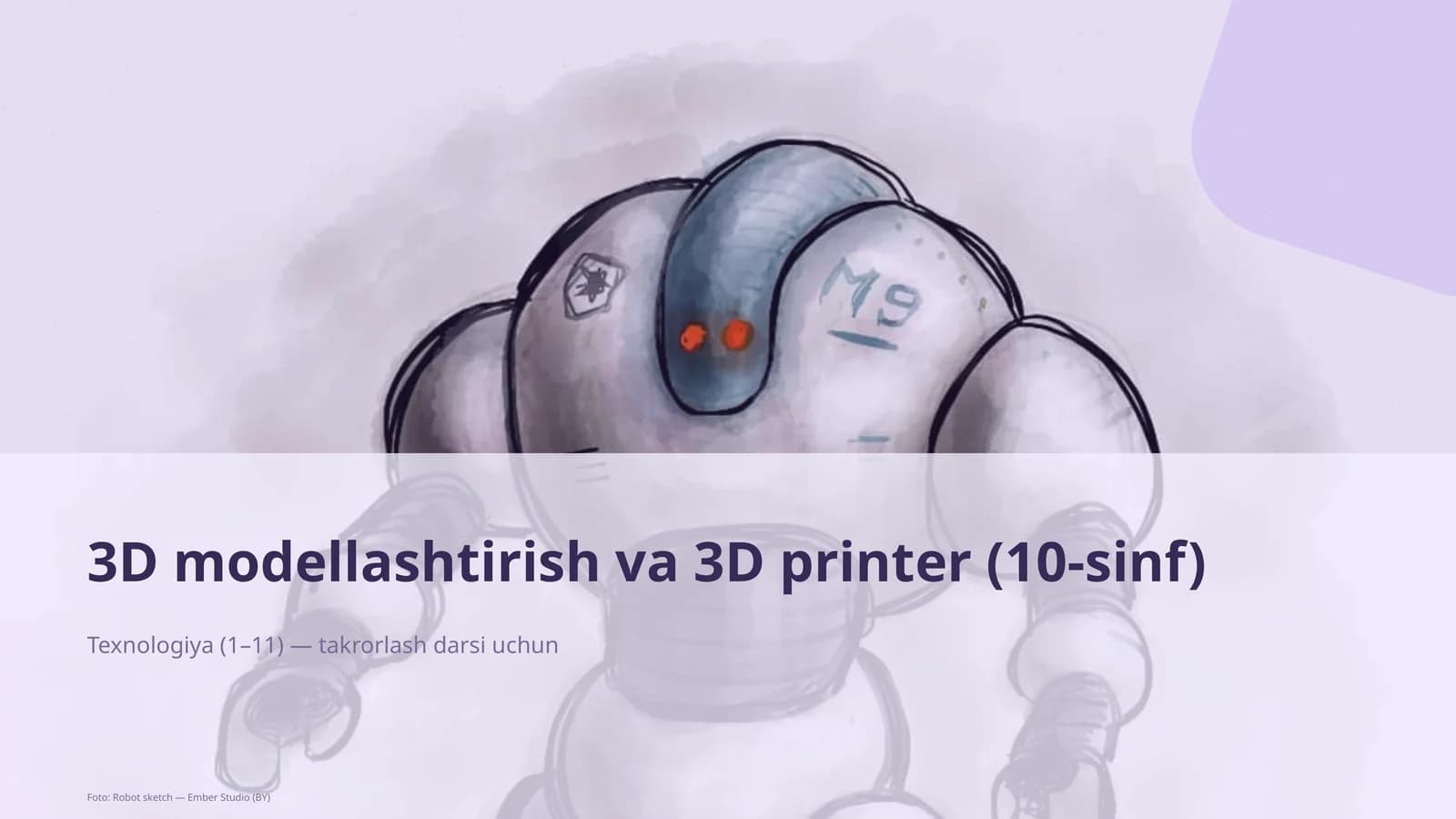 3D modellashtirish va 3D printer (10-sinf)