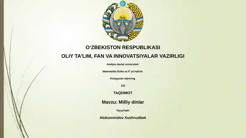 Milliy dinlar