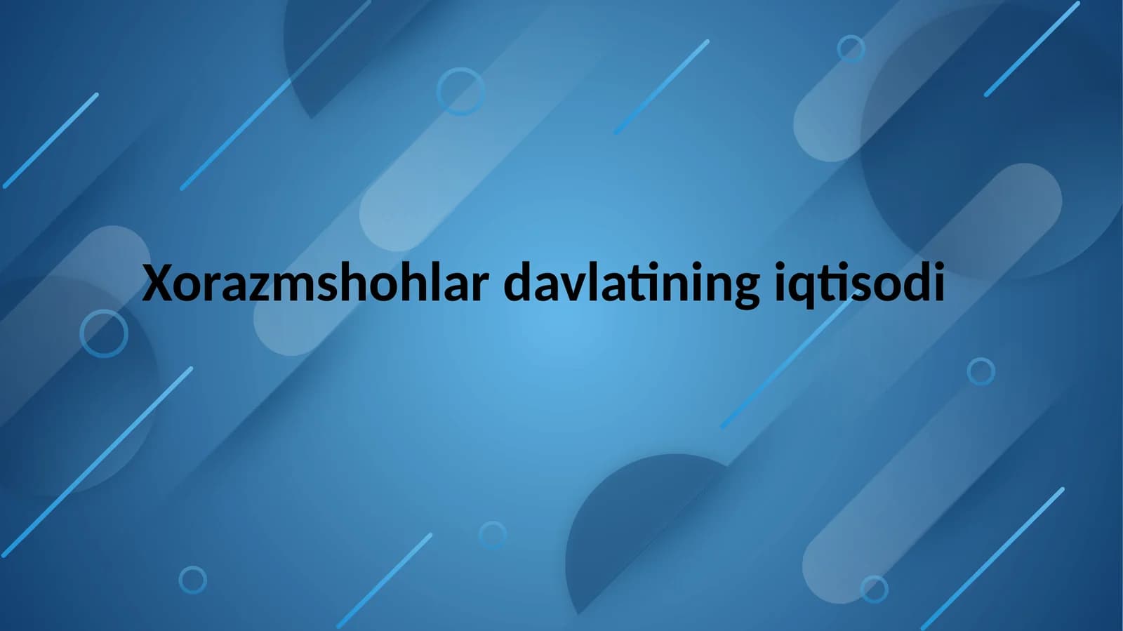 Xorazmshohlar davlatining iqtisodi