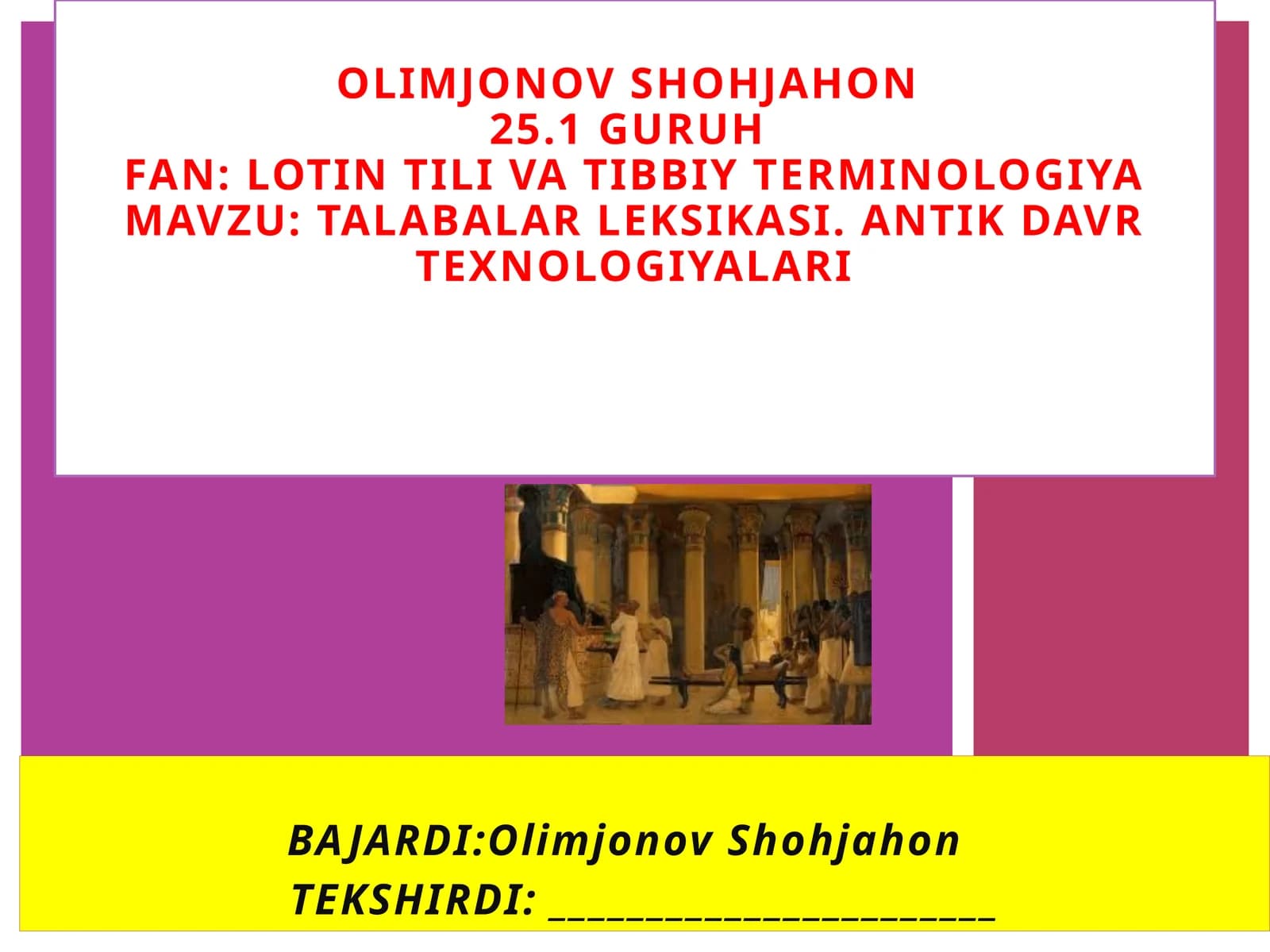 Lotin tilida tibbiy terminologiya