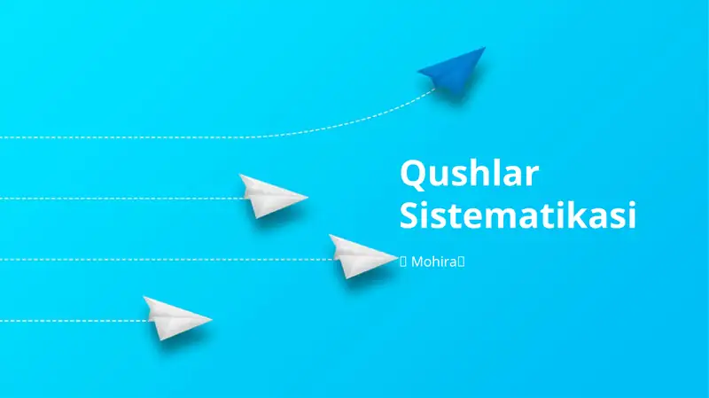 Qushlar Sistematikasi