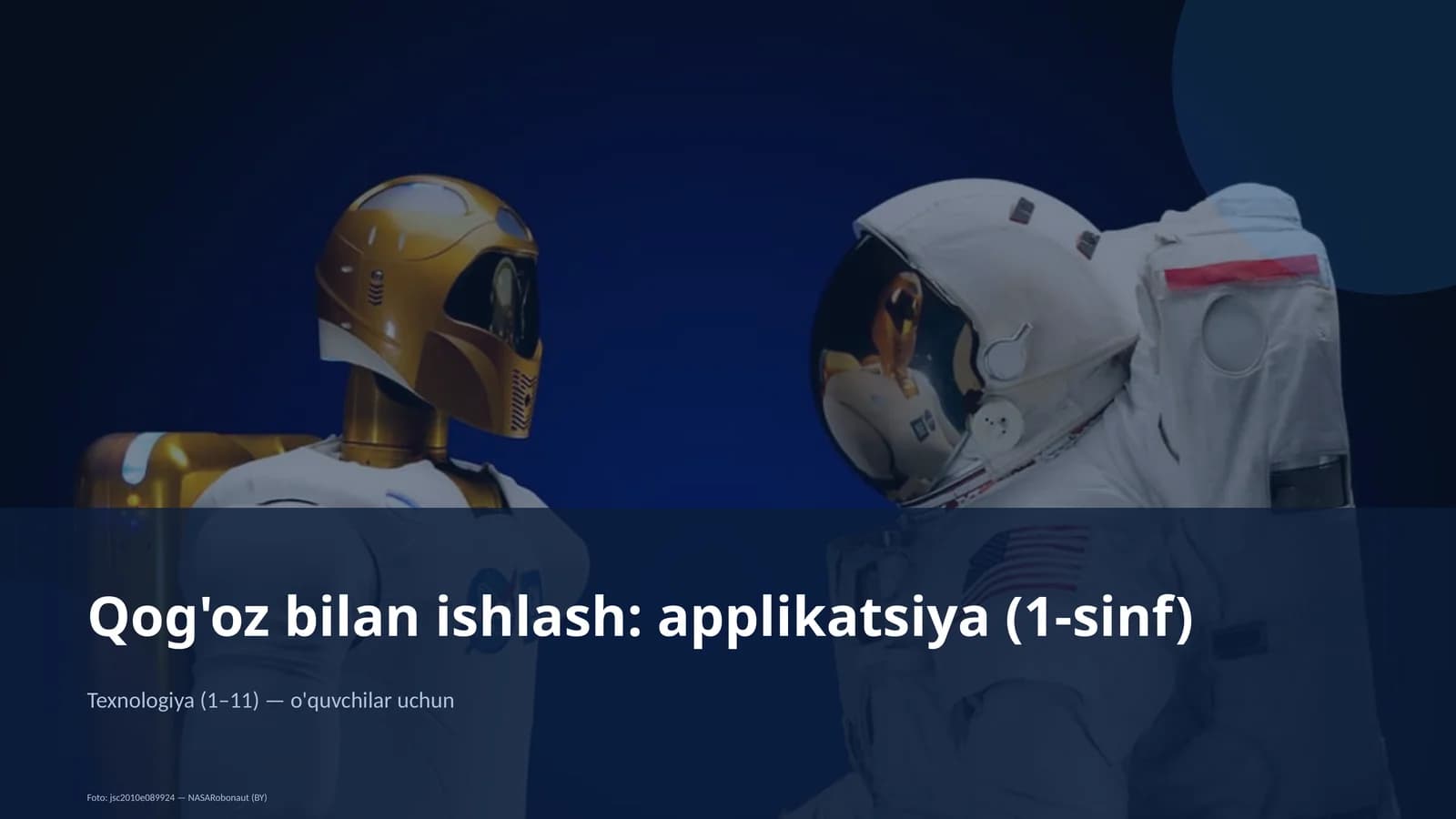 Qog'oz bilan ishlash: applikatsiya (1-sinf)