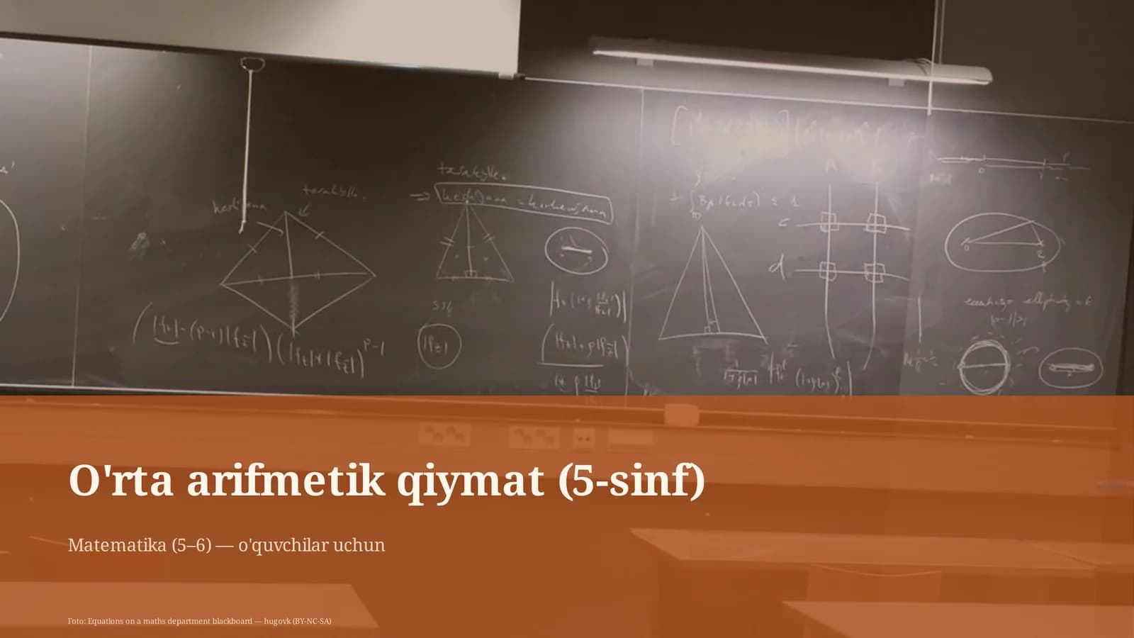 O'rta arifmetik qiymat (5-sinf)