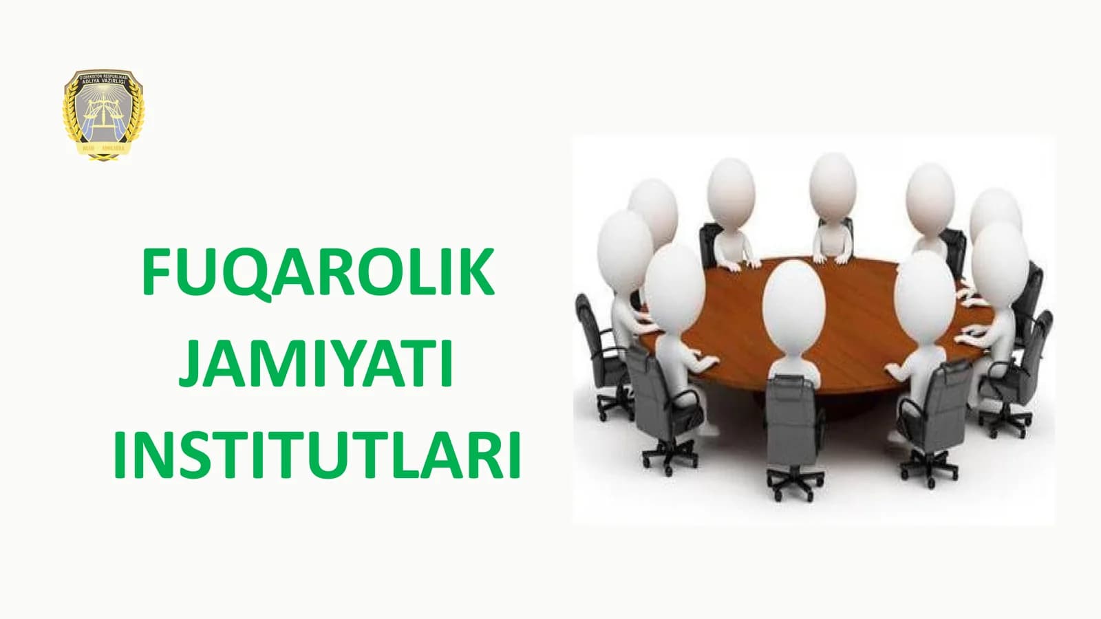 FUQAROLIK JAMIYATI INSTITUTLARI