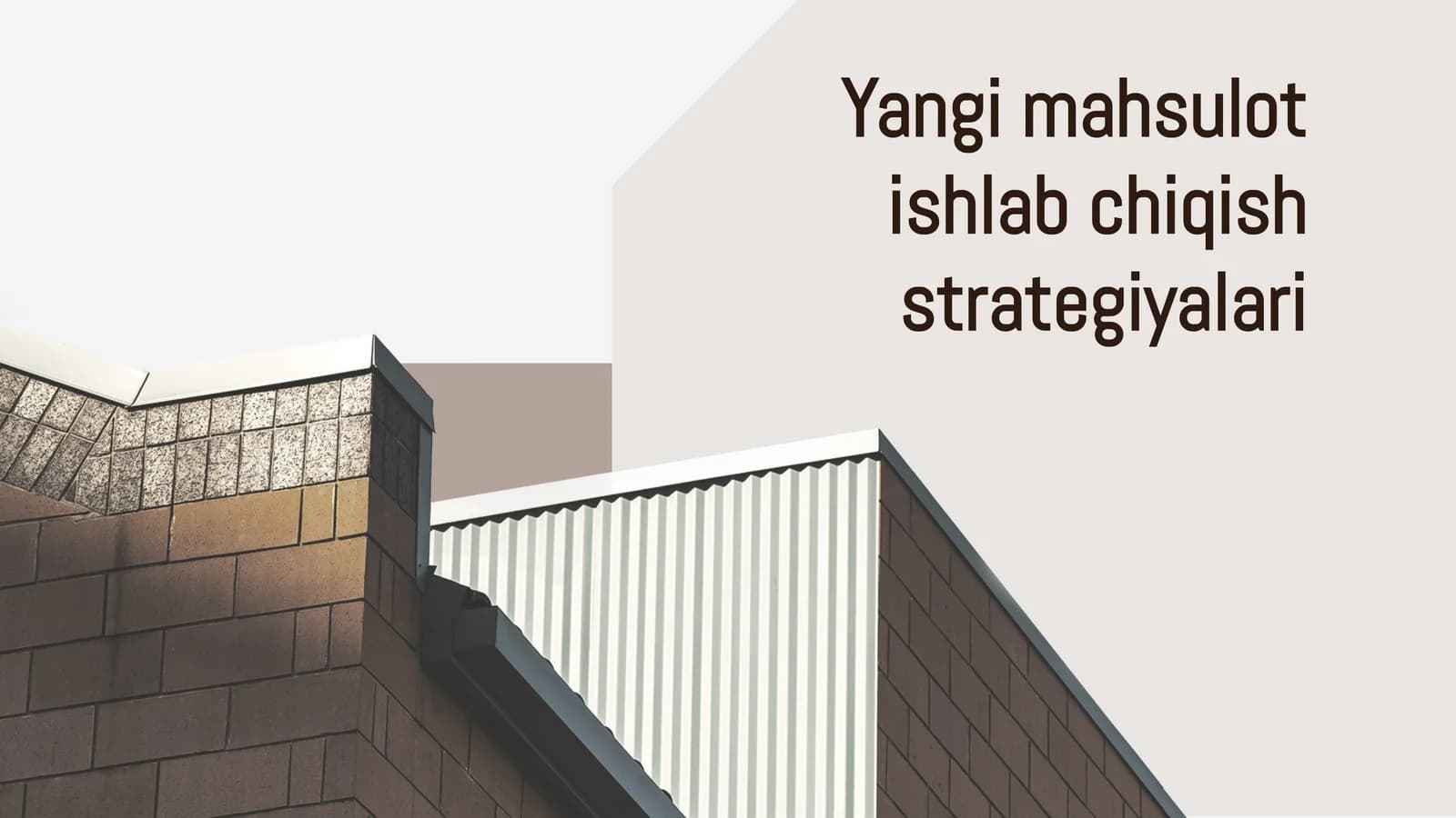Yangi mahsulot ishlab chiqish strategiyalari