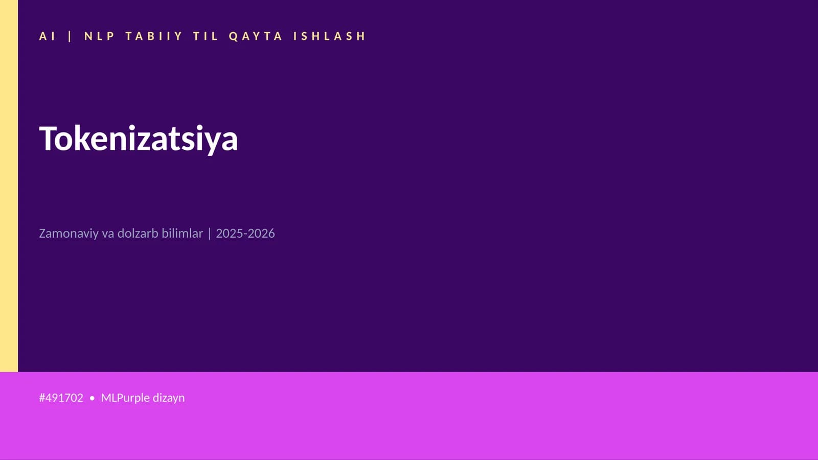 Tokenizatsiya