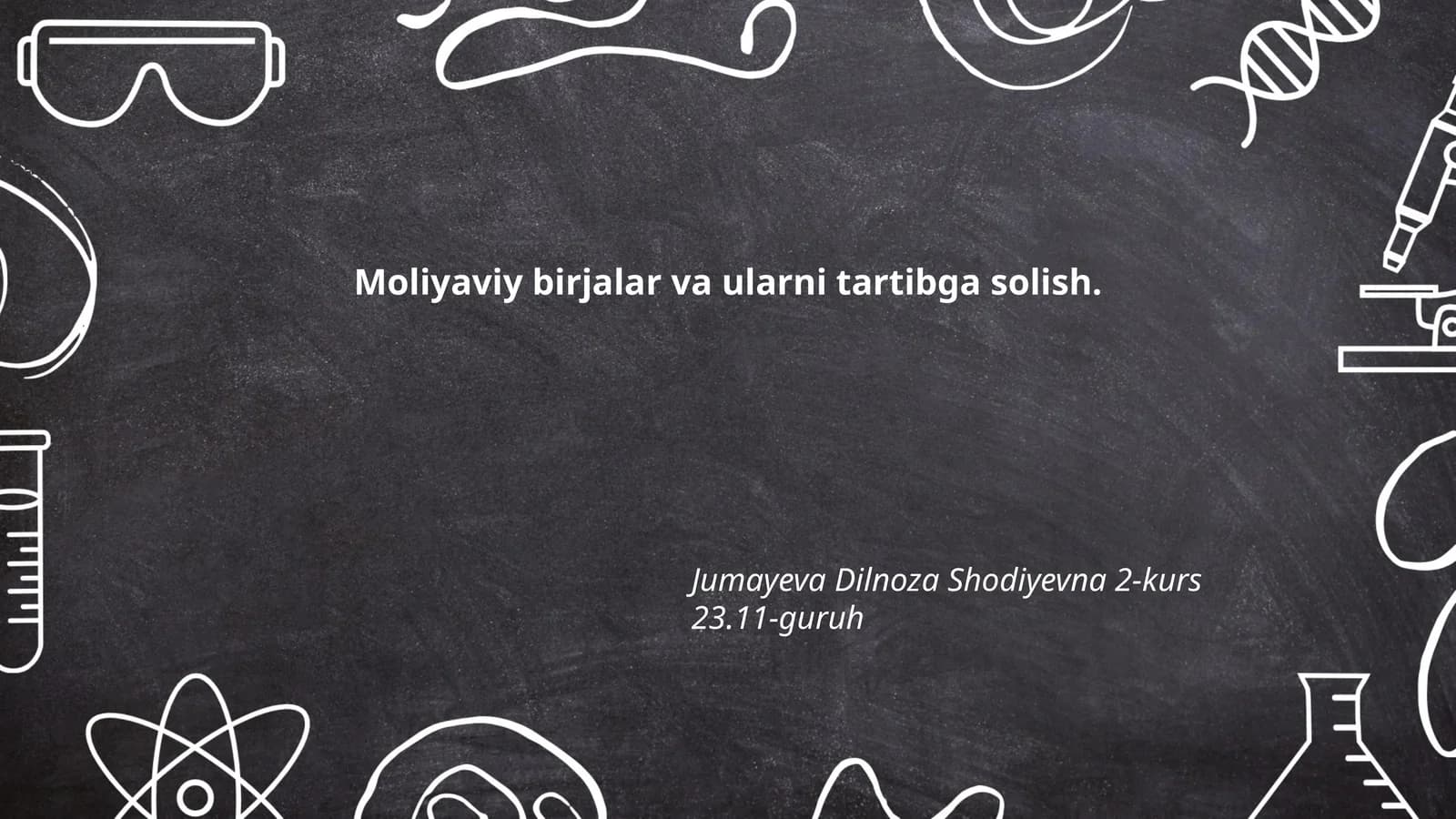 Moliyaviy birjalar va ularni tartibga solish