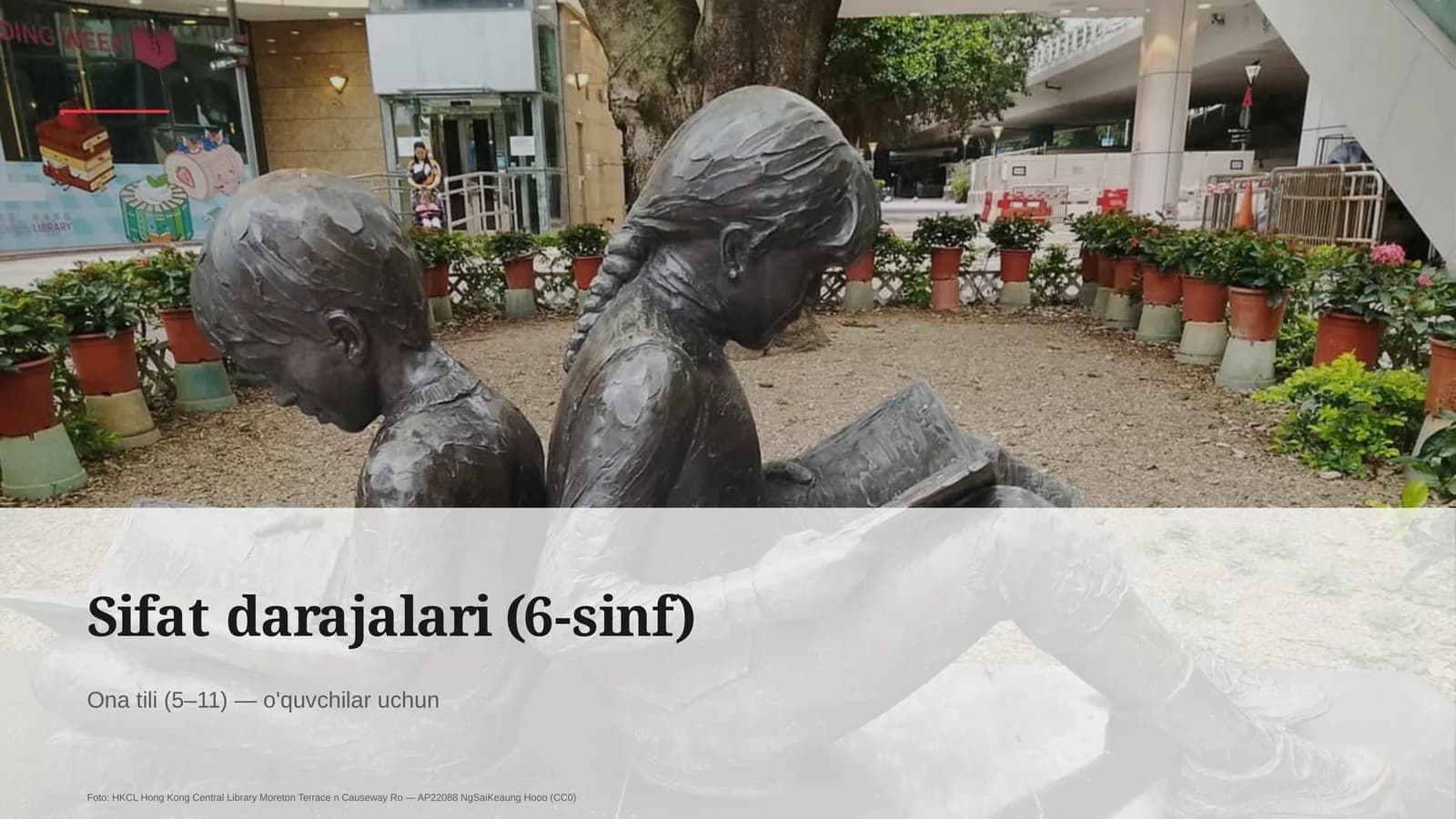 Sifat darajalari (6-sinf) Ona tili (5– 11) — o'quvchilar uchun