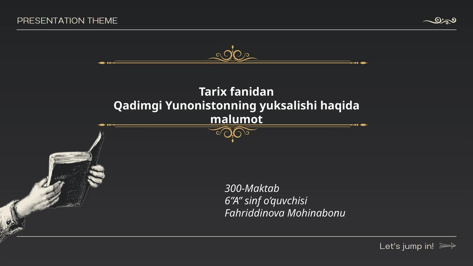 Qadimgi Yunonistonning yuksalishi haqida malumot