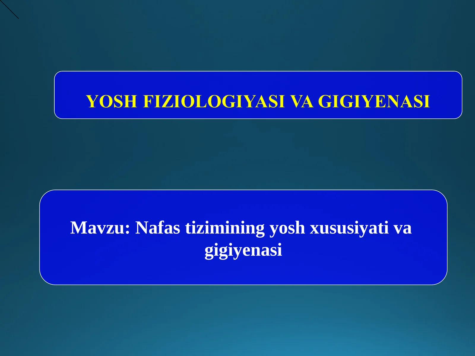 Nafas tizimi