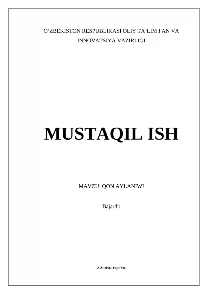 Qon Aylanishi