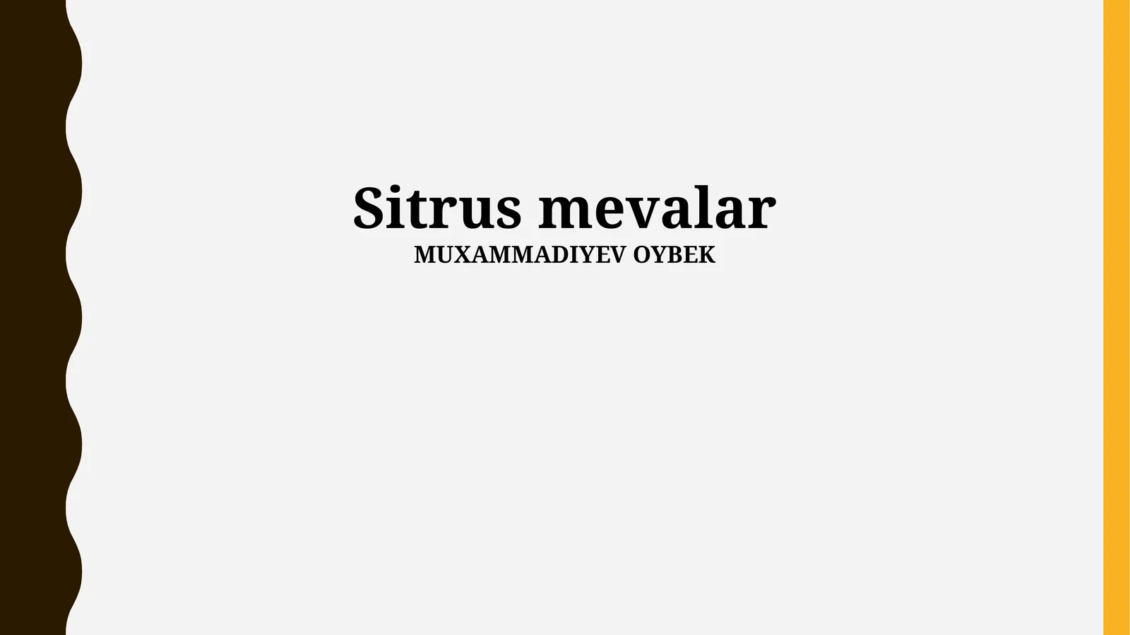 Sitrus mevalar