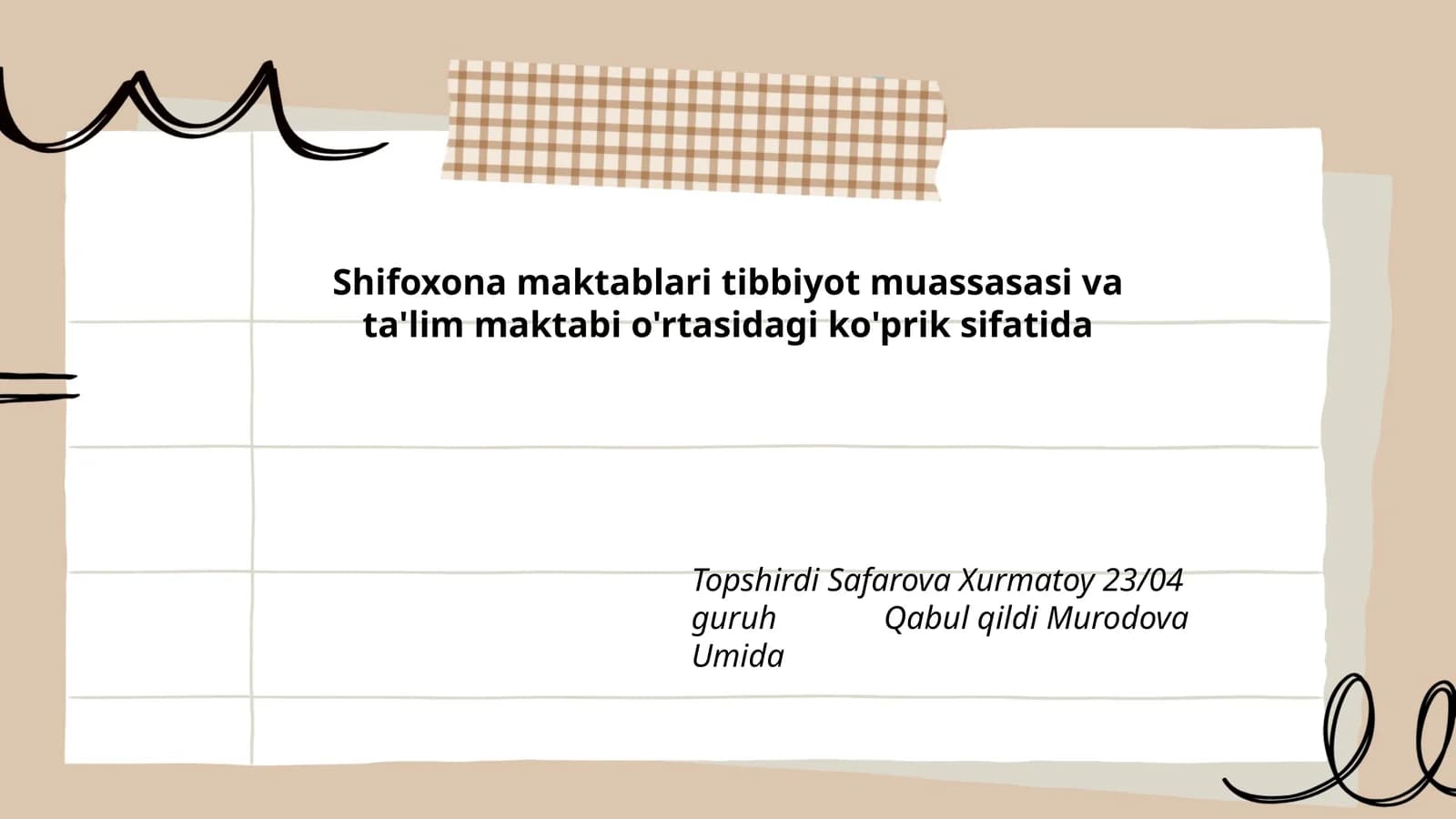 Shifoxona maktablari