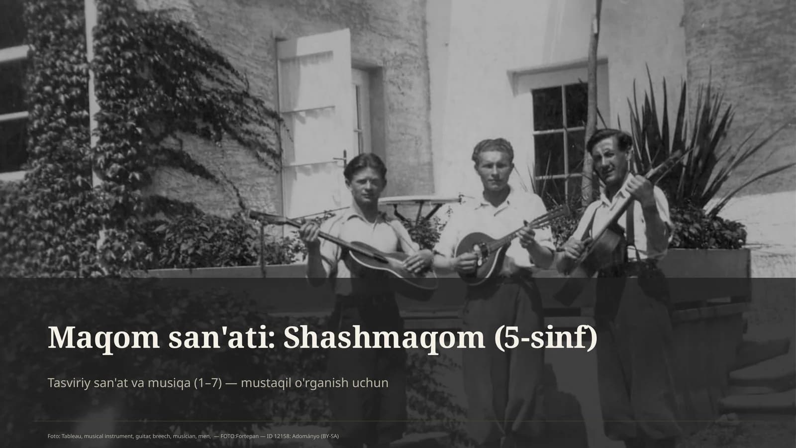 Maqom san'ati: Shashmaqom (5-sinf)