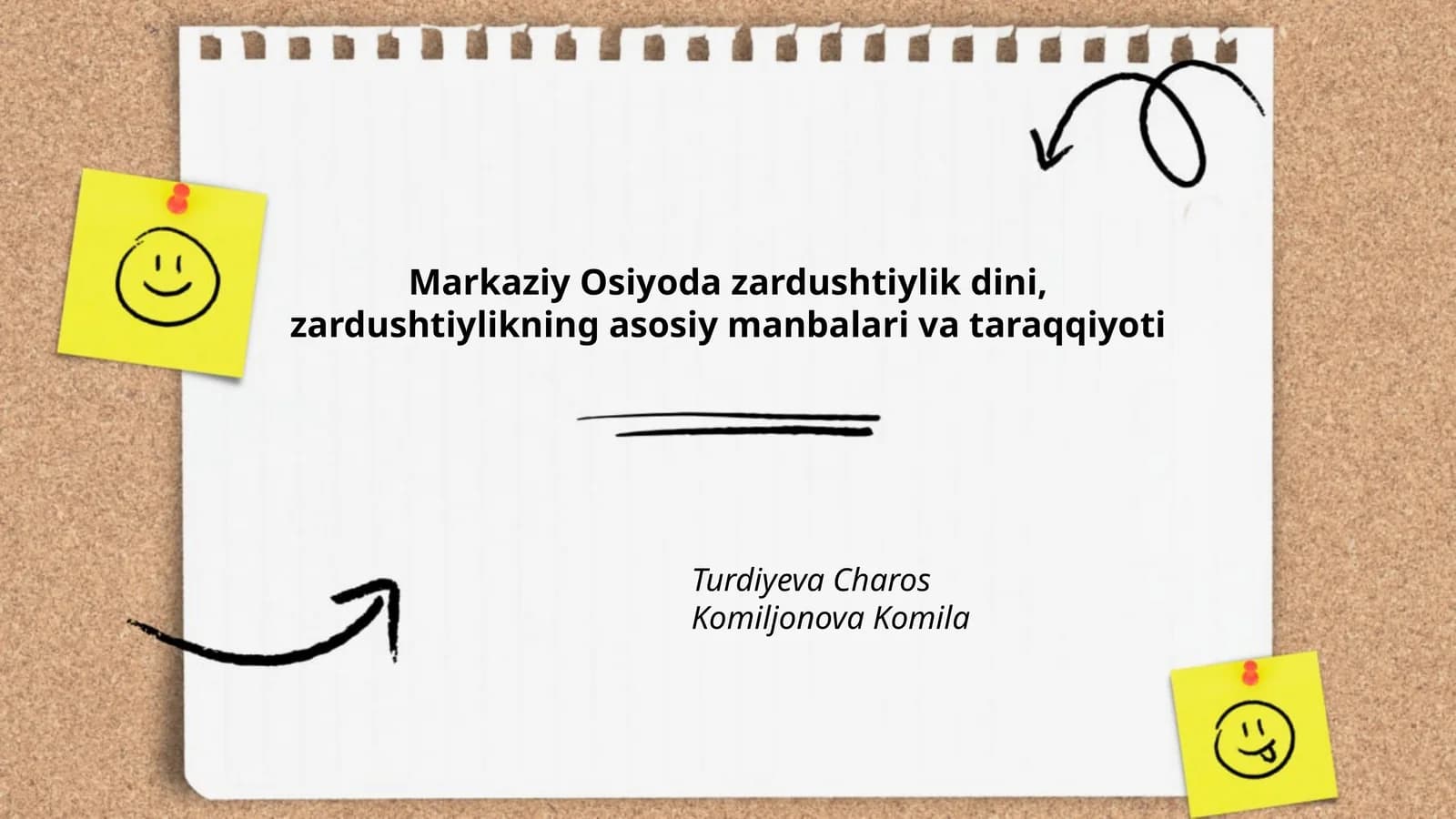 Markaziy Osiyoda zardushtiylik dini, zardushtiylikning asosiy manbalari va taraqqiyoti
