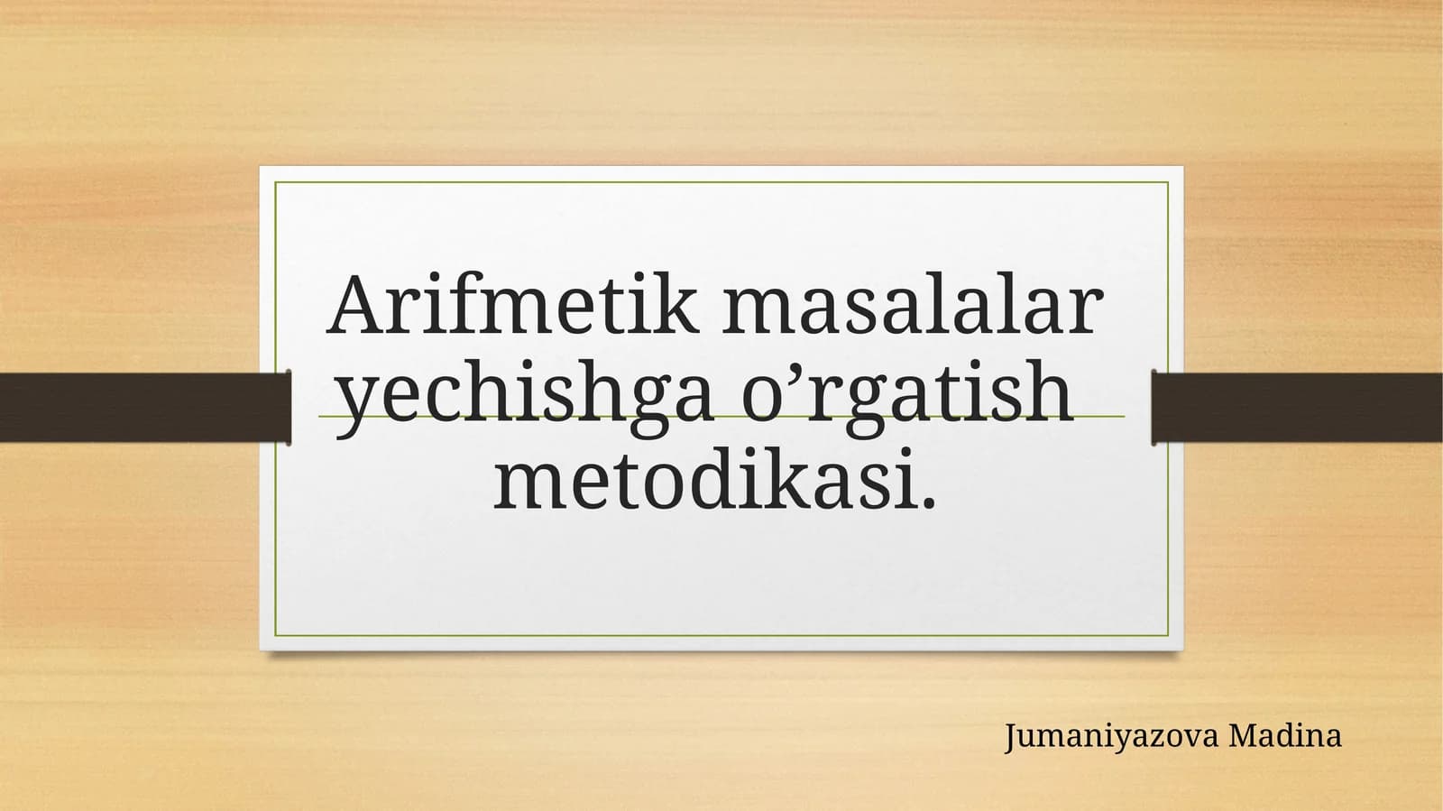 Arifmetik amallar
