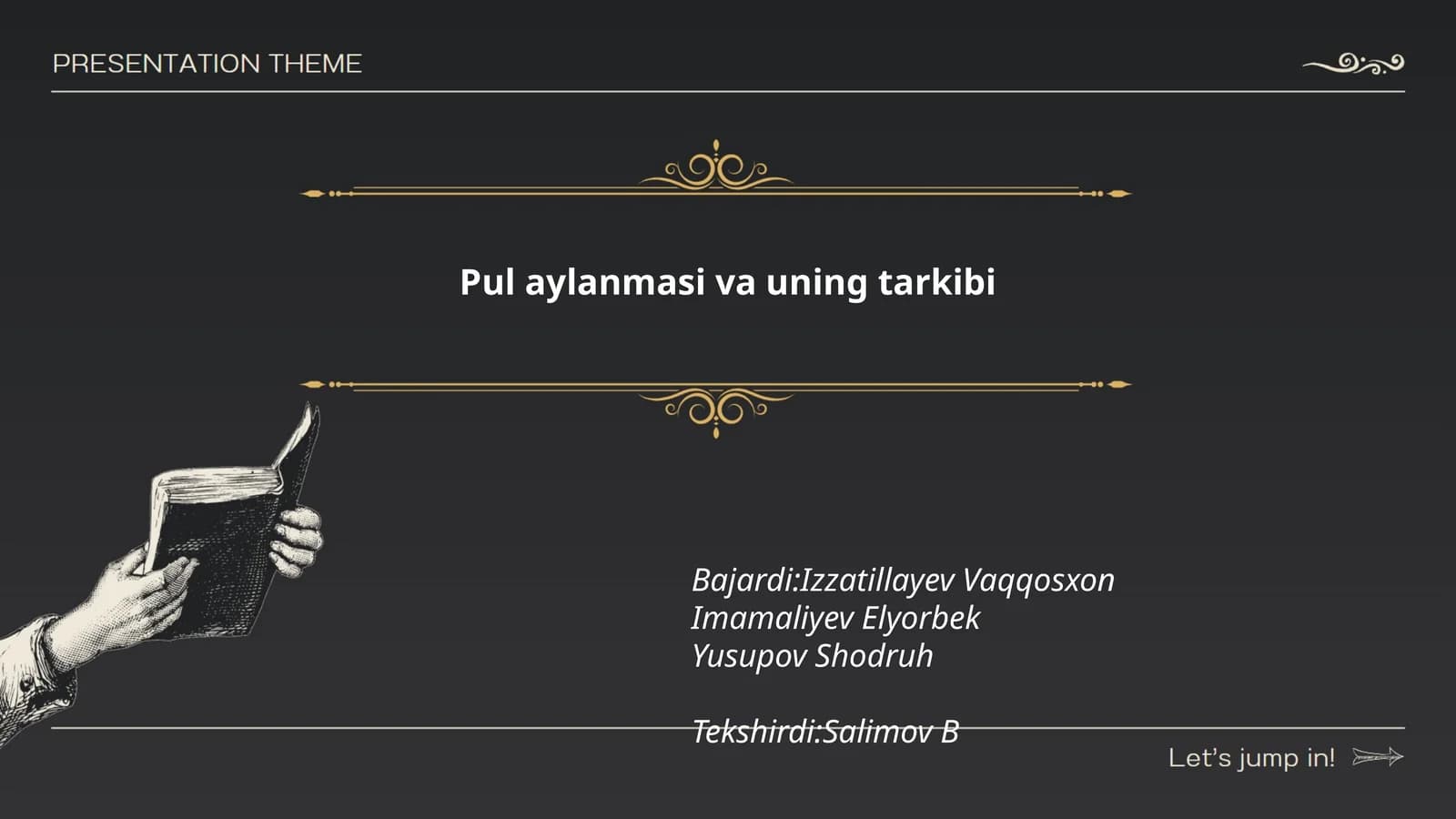 Pul aylanishining asosiy tushunchalari