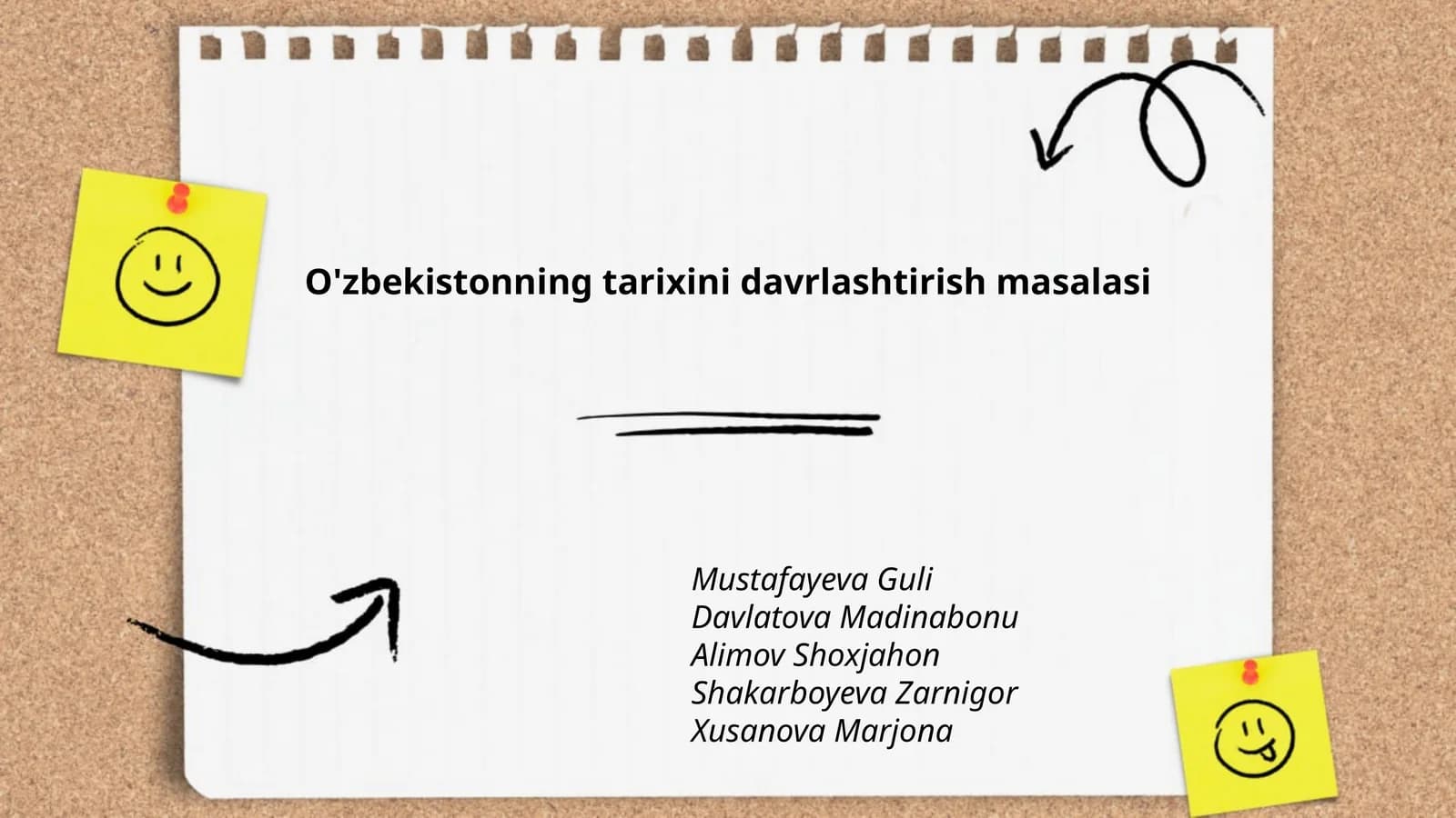 O'zbekistonning tarixini davrlashtirish masalasi