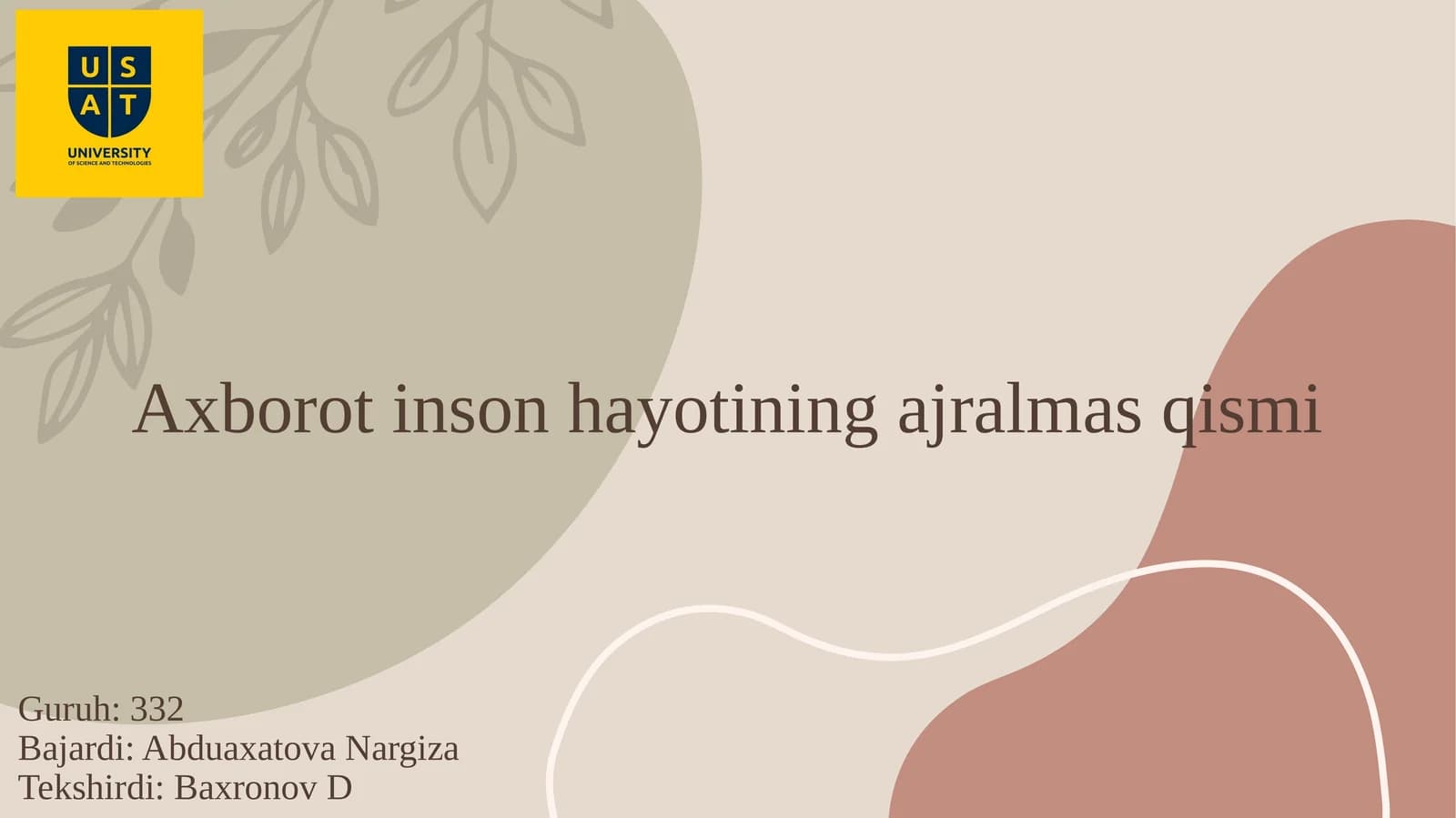 Axborotinsonhayotiningajralmasqismi