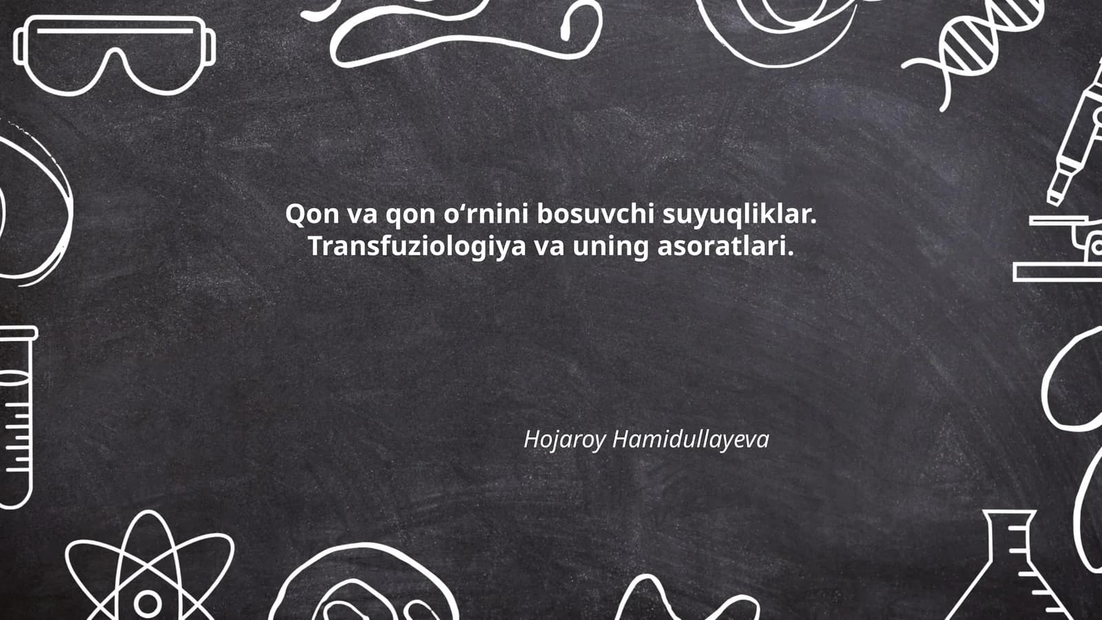 Qon va qon oʻrnini bosuvchi suyuqliklar