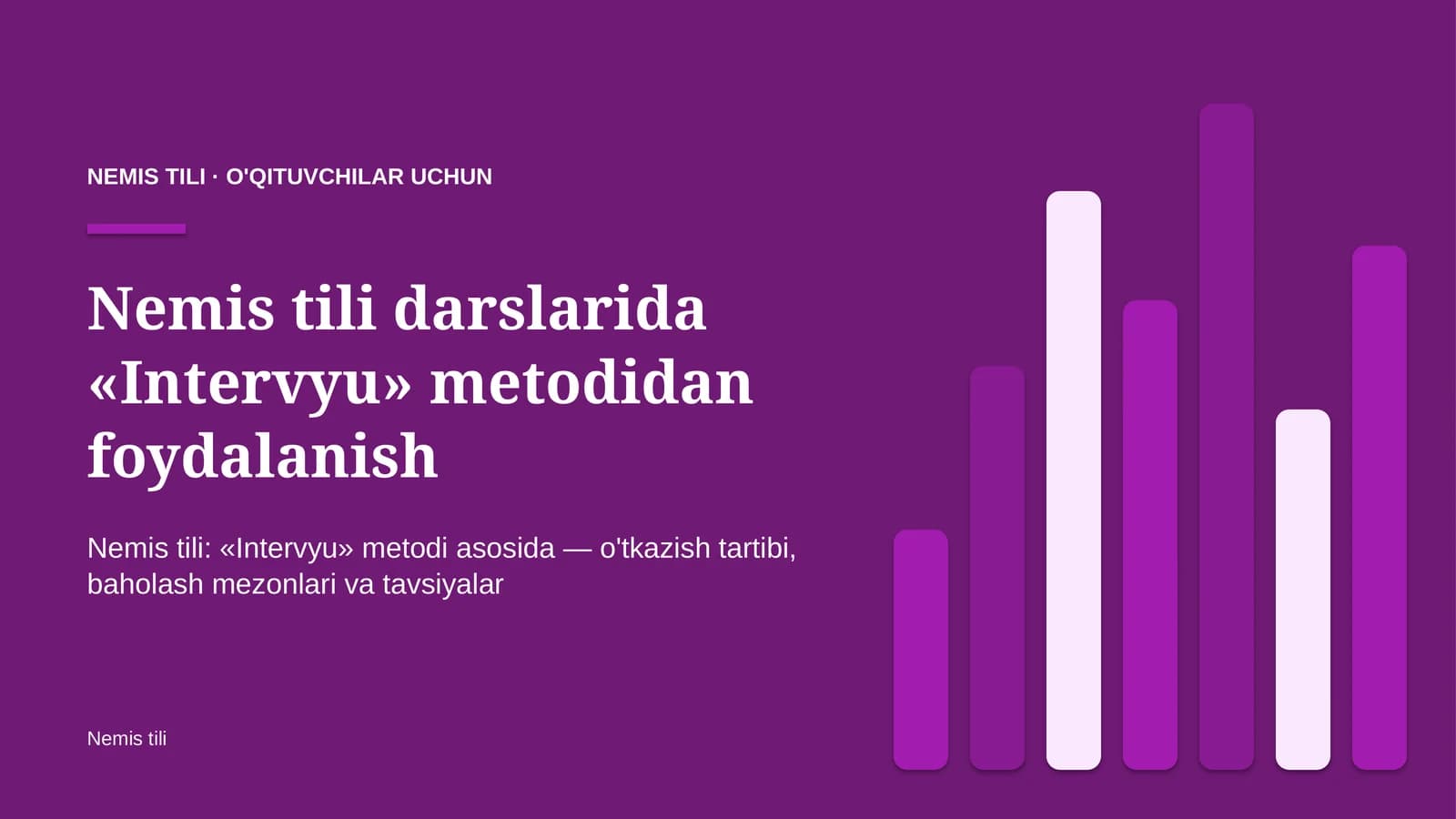 nemis tili darslarida intervyu metodidan foydalanish 2451