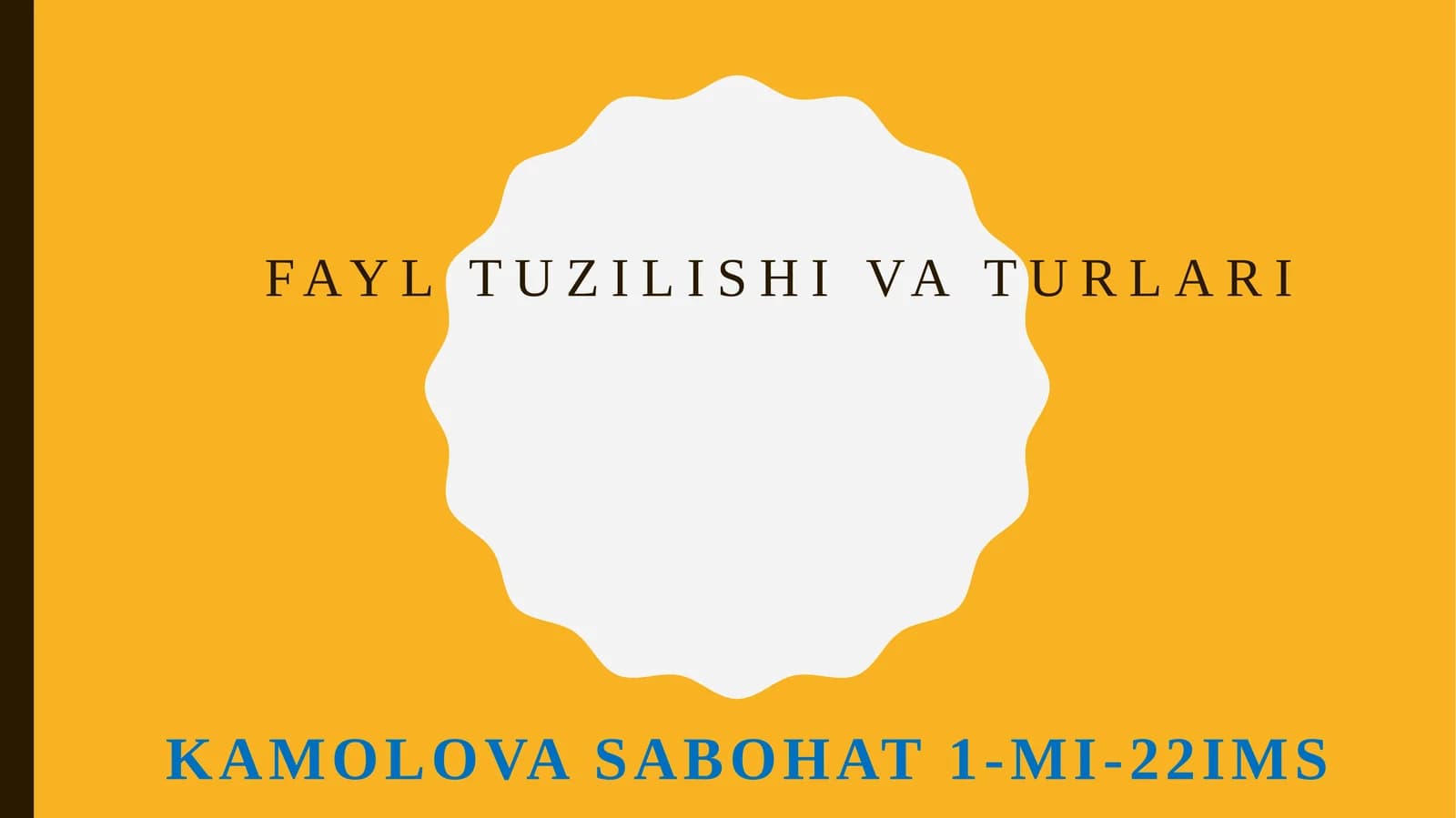 Fayltuzilishivaturlari
