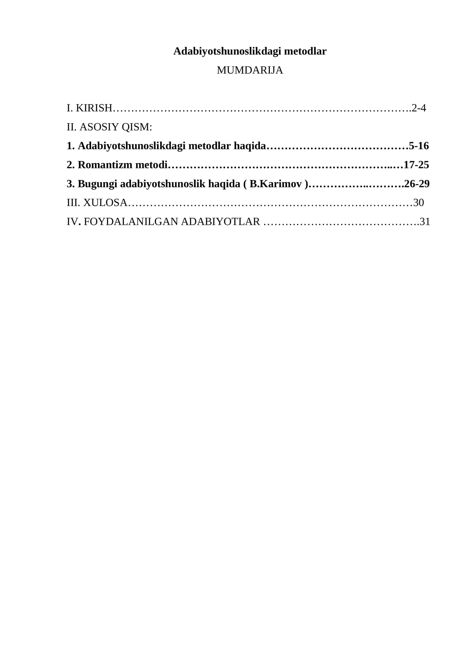 Adabiyotshunoslikdagi metodlar
