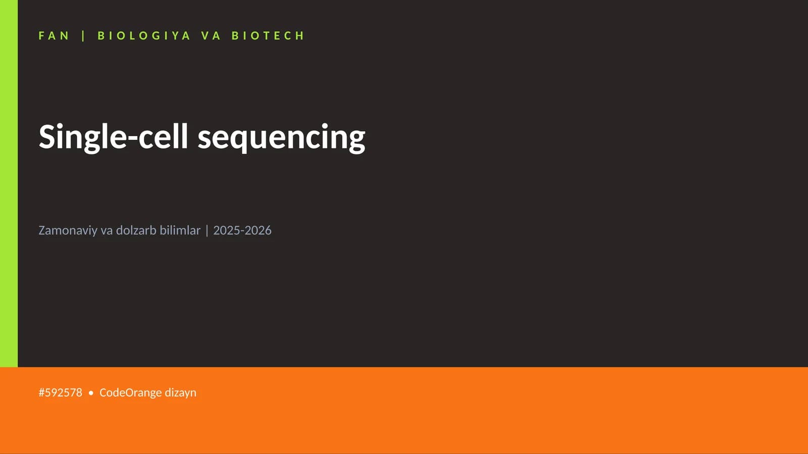 Single-cell sequencing