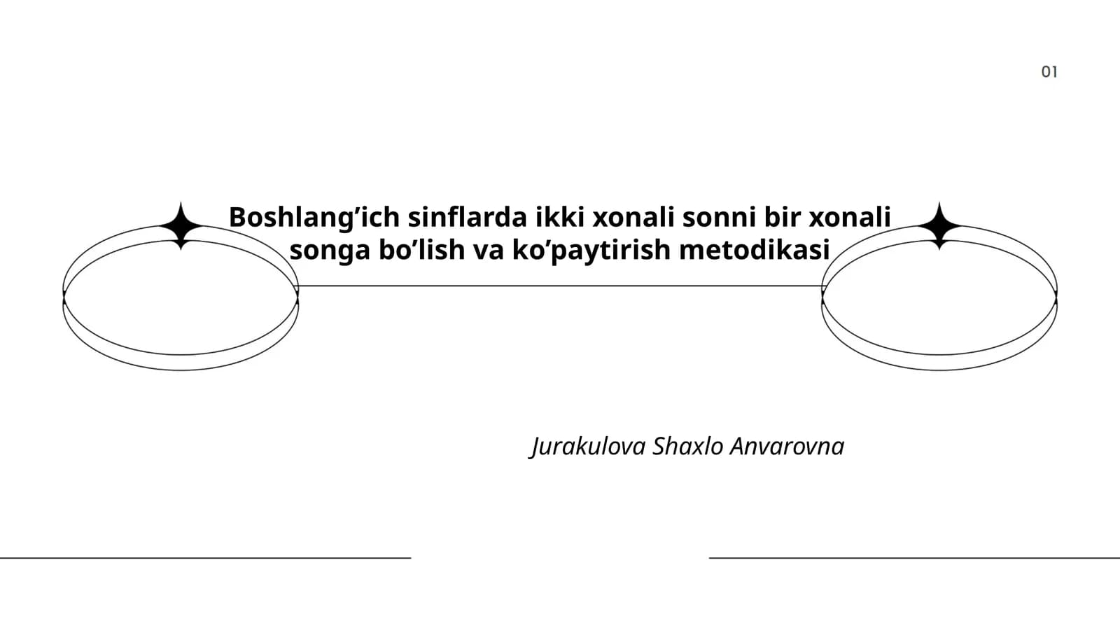 Ikki xonali sonni bir xonali songa bo’lish va ko’paytirish metodikasi