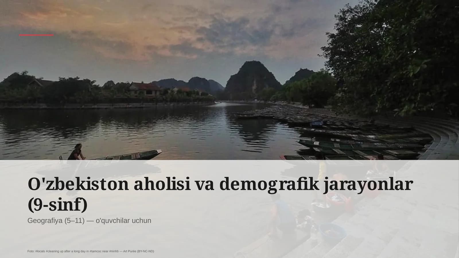 O'zbekiston aholisi va demografik jarayonlar (9-sinf)