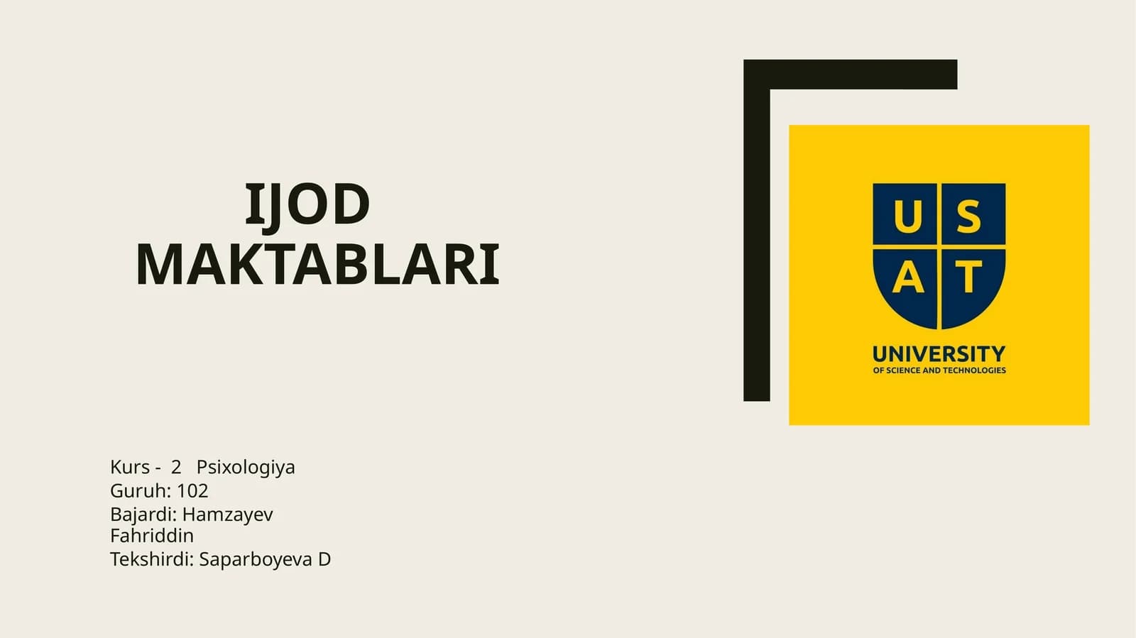 Ijodmaktablari