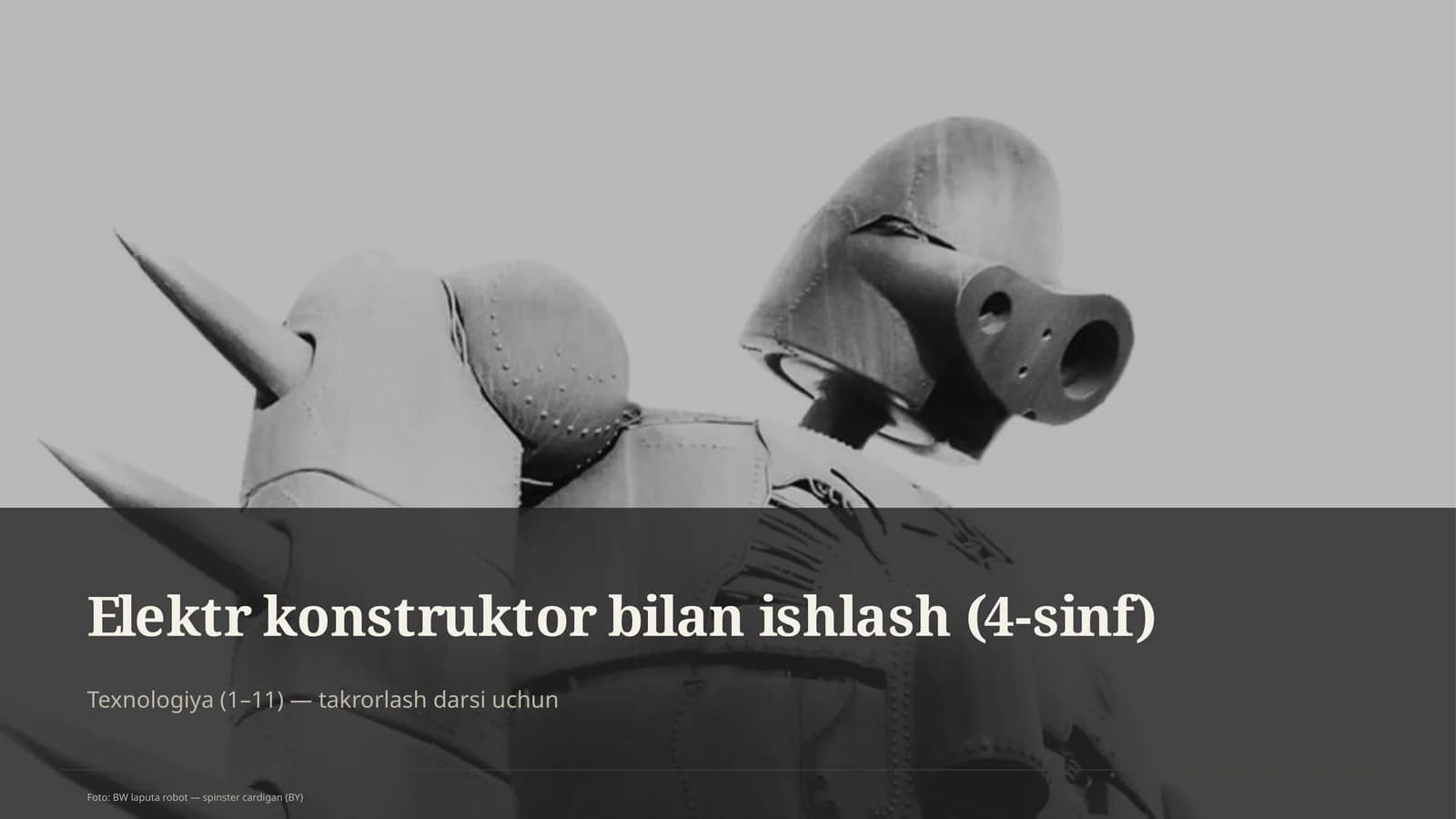 Elektr konstruktor bilan ishlash (4-sinf)