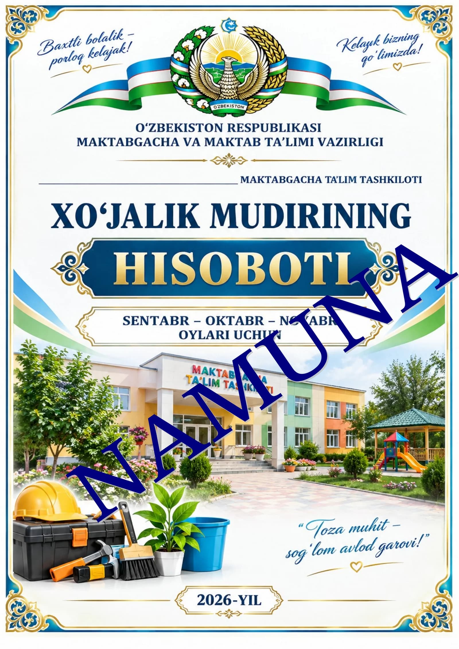 Hisobot 2026–2027-O‘quv yili uchun