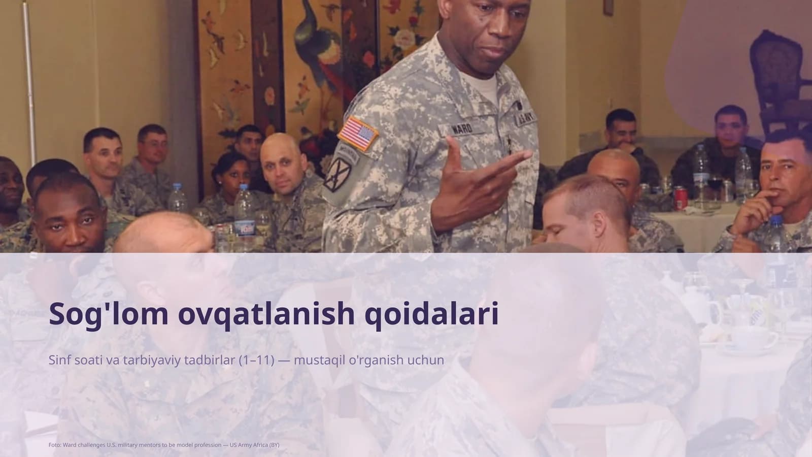 Sog'lom ovqatlanish qoidalari