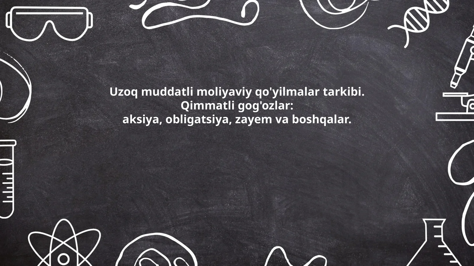 Uzoq muddatli moliyaviy qo'yilmalar
