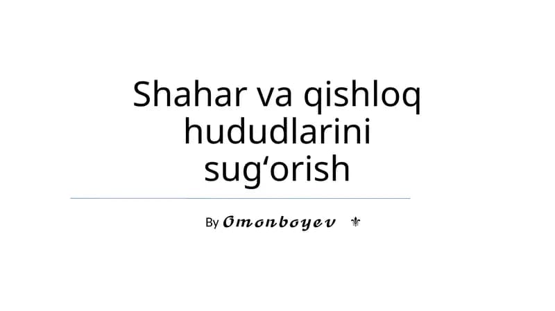 Sug'orish Usullari va Texnologiyalari
