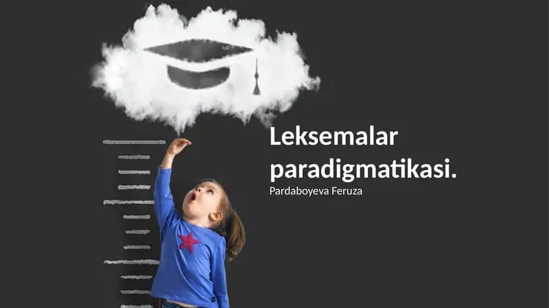 Leksemalar paradigmatikasi