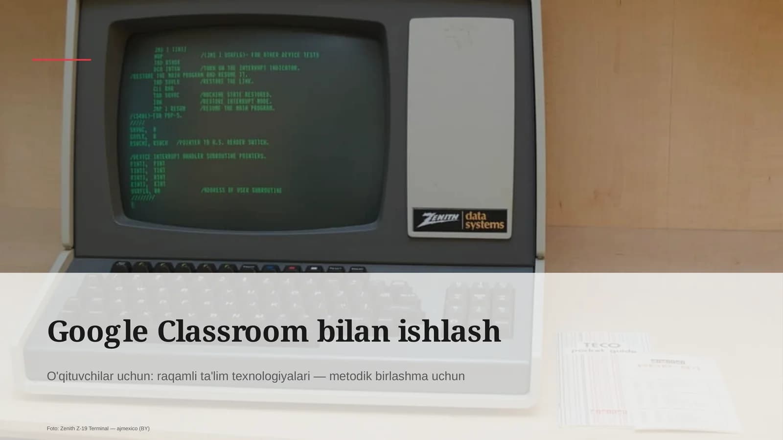 Google Classroom bilan ishlash